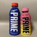 Sealed Prime Hydration Dodgers Blue & Mini Strawberry Banana 12 Oz Bottle Drink