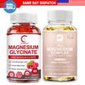 Magnesium Glycinate Gummies High Strength 400mg Stress & Anxiety Relief Capsules