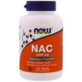 NOW FOODS NAC 1000mg (N-Acetylcysteine) 120 Tablets FREE SHIPPING