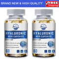 Hyaluronic Acid 2 x 60Capsules Skin Health Promote Skin Elastic For Beauty Pills