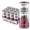 Amino Energy Sparkling Hydration Drink, Electrolytes, Caffeine, Amino Acids, Bca