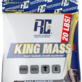 Ronnie Coleman Signature Series King Mass XL Protein Powder, Weight and Muscle Gainer, 60g Protein, 180g Carbohydrates, 1,000+ Calories Per Serving, Creatine and Glutamine (20lb, Dark Chocolate)