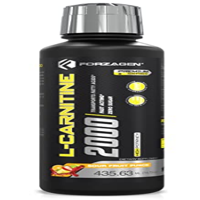 Forzagen L- Carnitine 2000 - Liquid L Carnitine with Vitamin B6 | Acetyl L-Carnitine | L-Tartrate | 30 Servings (Sour Fruit Punch)
