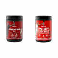 Six Star Creatine Powder and Whey Protein Plus Bundle - Creatine HCl + Creatine Monohydrate Powder and 100% Whey Protein Plus Strawberry Smoothie