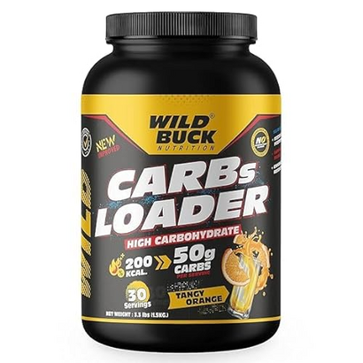 arbs Loader Superfuel | Pure Carbohydrates | Mass and Weight Gain | Intra Workout Carb | Maltodextrin | Carb Supplement for Bodybuilding | High Carb -Tangy Orange - 30 Servings, 1.5 kg