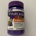 Vicks Pure Zzzs KIDZ + Immunity Melatonin Elderberry & Zinc 42 Gummies Exp 9/24