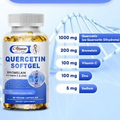120 Capsules Quercetin Softgel with Bromelain & Vitamin Supplement Immune Boost