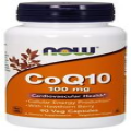 NOW Foods CoQ10 w/Hawthorn Berry, 100 mg, 90 Veg Capsules