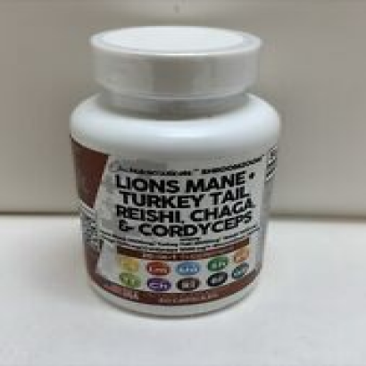 Clean Nutraceuticals Lions Mane 20In1 Turkey Tail Reishi Chaga Exp 02-2026