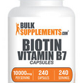 BulkSupplements Biotin 1% 240 Capsules - 10000 mcg Per Serving