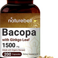 Triple Strength Bacopa Capsules 1500Mg (Made with Organic Bacopa Complex and Gin
