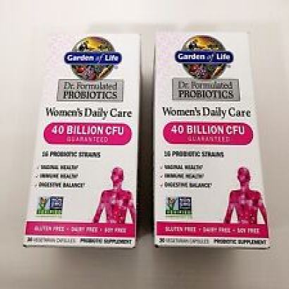 TWO - Garden Of Life Women's Daily Care 40 BILLION CFU Probiotic Supplement