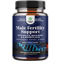 Pre Conception Male Fertility Supplement with CoQ10 MacaRoot Methyl Folate 270ct