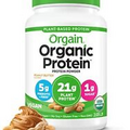 Orgain Organic Vegan Protein Powder Peanut Butter - 21g of Plant Based Protei...