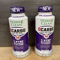 2 Pack Herbal Clean QCarbo16 Detox Drink 16oz Grape Toxic Cleansing Formula