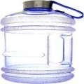 New Wave Enviro Iconic 2.2 Liter BPA Free Water Bottle with Liter, Blue