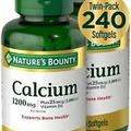 Nature's Bounty Calcium Plus 1000 IU Vitamin D3, Immune Support & Bone...