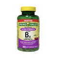 Spring Valley Fast Dissolve Extra Strength Vitamin B12 Supplement 5000 mcg 300Ct