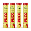 Plix Apple Cider Vinegar Effervescent For Weight Loss Lemon Masala - Pack Of 4