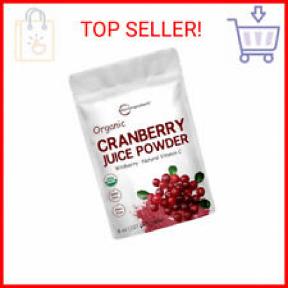 Sustainably US Grown, Organic Cranberry Juice Powder (Wild Cranberry Supplements