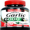 Garlic 6000 mg Herbal Supplement Heart Health Support 200 ct