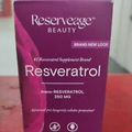 Reserveage Beauty Resveratrol 250mg 30 Veggie Caps Exp. 3.2025
