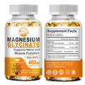 400mg Magnesium Glycinate Supplement High Absorption Magnesium Reduce Stress