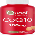 Qunol CoQ10 Gummies, CoQ10 100mg, Delicious Gummy Supplements, Coenzyme Q10