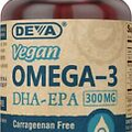 DEVA Vegan DHA EPA Once-Per-Day Softgel 300 MG - Carrageenan Gelatin