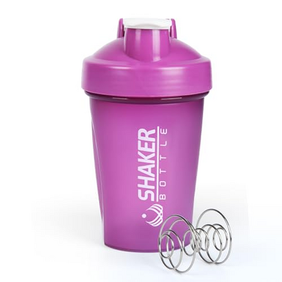 XTKS Shaker-Flasche, 400 ml, kleiner Protein-Shaker-Becher mit Mischball für reibungsloses Mischen, auslaufsicher, Fitness-Studio-Wasserflaschen für Protein- und Smoothie-Shake, BPA-frei (340 ml /
