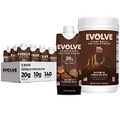 Evolve Protein Shake & Protein Powder Bundle, Chocolate