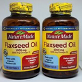 Nature Made Flaxseed Oil 1000 mg 360 Softgels New Sealed Read Description