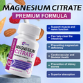 Magnesium Citrate 400mg elemental magnesium Super Strong Effective vegan Capsule