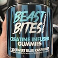 CREATINE INFUSED GUMMIES 150 Beast Bites  Sweet Blue Raspberry.