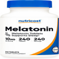 Nutricost Melatonin 10mg, 240 Tablets - 10mg Per Serving, Non-GMO, Gluten Free