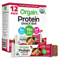 Orgain Organic Vegan Protein Bars, Peanut Butter Chocolate Chunk - 10G Plant Ba