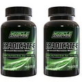 Muscle Addiction ERADICATE-E Harder+Dryer+Leaner Estrogen Blocker - 2 Bottles