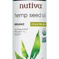 Nutiva Organic Cold-Pressed Unrefined Hemp Seed Oil Non GMO Mild Aroma 24 Ounces