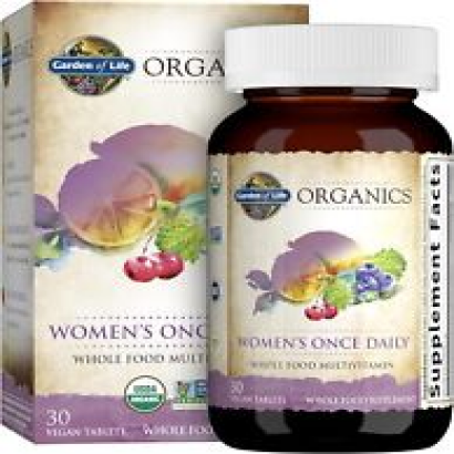 Garden of Life Organics Women's Once Daily Multivitamin - 30 Vegan Tablets