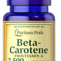 Puritan's Pride Beta-Carotene for Immune & Eye Health 25000 IU, 100 Softgels