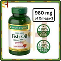 Nature's Bounty Fish Oil 1400 mg, 980 mg of Omega-3 , 130 Coated Softgels