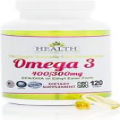 Health As It Ought To Be Omega 3 EPA/DHA - 120 Softgels (Exp 09/2025)