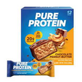 Pure Protein Bars Chocolate Peanut Butter 20g Protein Gluten Free 1.76 Oz 12 Ct
