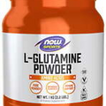 NOW Sports Nutrition L-Glutamine Pure Powder Nitrogen Transporter Amino Acid
