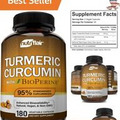 Maximized Absorption Turmeric Curcumin with BioPerine - 180 Capsules Pack