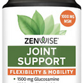 Zenwise Glucosamine Chondroitin MSM - Joint Support Supplement with Turmeric Cur