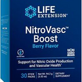 Life Extension NitroVasc Boost Berry Flavor 30 Stick Packs Box