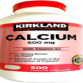 Kirkland Signature Calcium 600 mg with Vitamin D3 500 Tablets EXP 12/2026