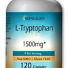 L-Tryptophan 1500mg Serving, 120 Capsules - Gluten Free, Non-GMO Free Shipping