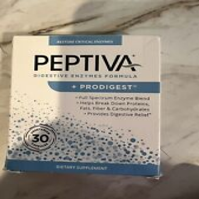 Peptiva Digestive Enzyme Supplement + ProDigest - Helps 30 Count (Pack of 1)